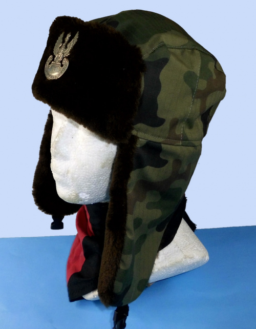 POLISH OFFICER WINTER FUR HAT GENUINE POLAND ARMY SIZE XL CAP USHANKA NATO eBay