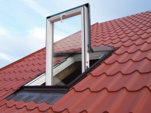 SKYFENSTER Kunststoff Dachfenster SKYLIGHT 66x118 Eindeckrahmen ROLLO ! 