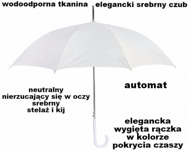 parasol biały parasolka ślubna